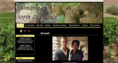 Desktop Screenshot of domaine-sorin-defrance.com