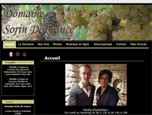 Tablet Screenshot of domaine-sorin-defrance.com